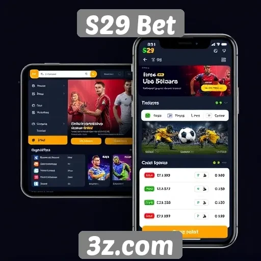 Interface do usuário do S29 Bet é intuitiva